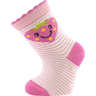 FILÍPEK ABS picture baby socks for girls (3 pairs)