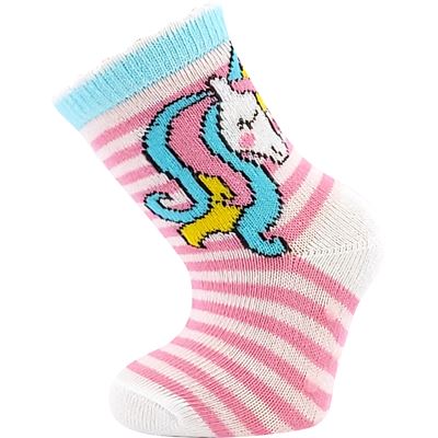 FILÍPEK ABS picture baby socks for girls (3 pairs)