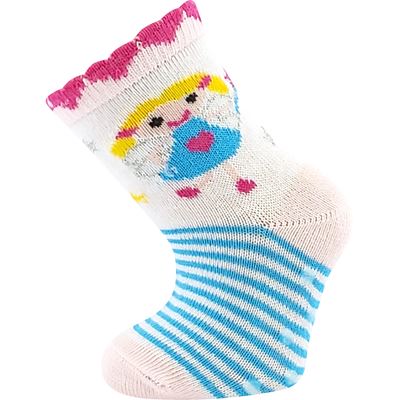 FILÍPEK ABS picture baby socks for girls (3 pairs)