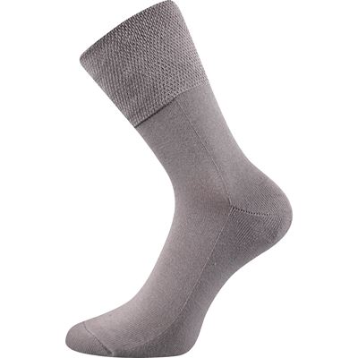 FINEGO medicine socks with soft cuff LIGHT GREY