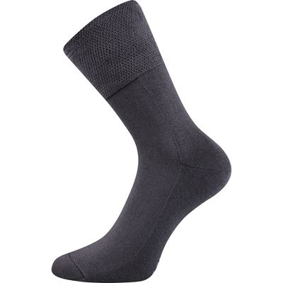 FINEGO medicine socks with soft cuff, DARK GREY