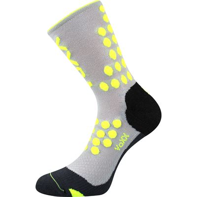 FINISH compression sports socks with silver ions LIGHT GREY