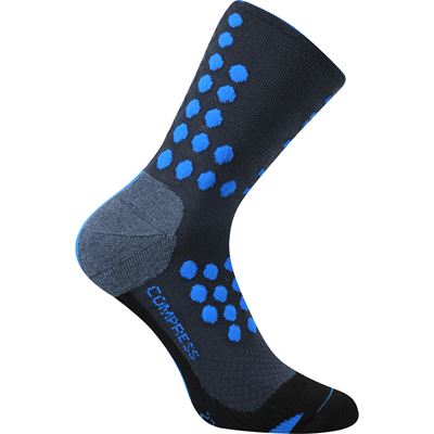 FINISH compression sports socks with silver ions DARK BLUE