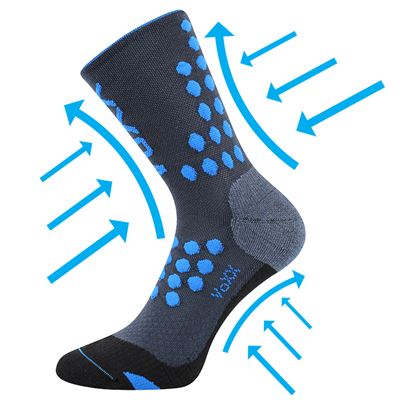 FINISH compression sports socks with silver ions DARK BLUE