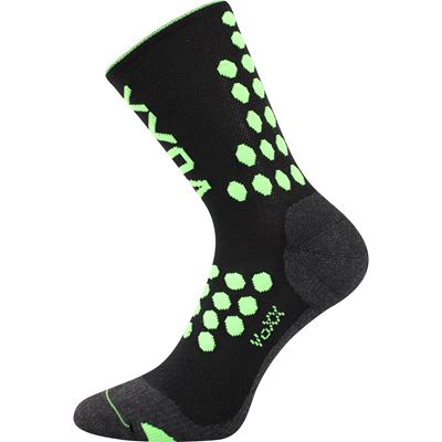 FINISH compression sports socks with silver ions BLACK