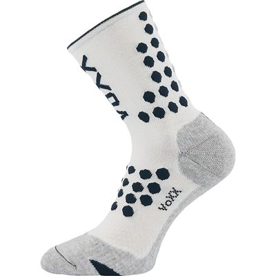 FINISH compression sports socks with silver ions, WHITE / DARK GREEN VoXX 126921 2