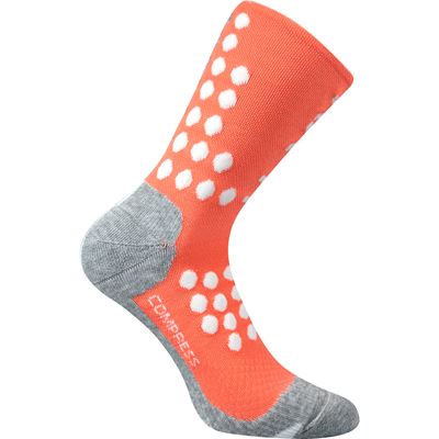 FINISH compression sports socks with silver ions SALMON