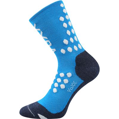 FINISH compression sports socks with silver ions BLUE