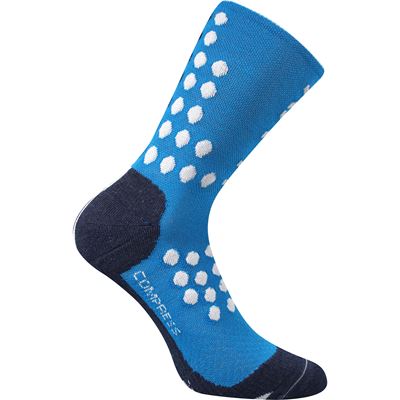 FINISH compression sports socks with silver ions BLUE