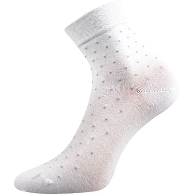 Women's medicine FIONA socks with non-constricting cuff WHITE