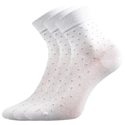 Women's medicine FIONA socks with non-constricting cuff WHITE