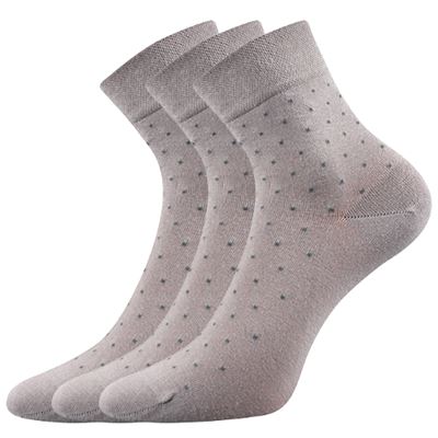 Women's medicine FIONA socks with non-constricting cuff LIGHT GREY