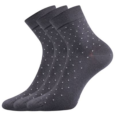 Women's medicine FIONA socks with non-constricting cuff DARK GREY