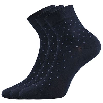 Women's medicine FIONA socks with non-constricting cuff DARK BLUE
