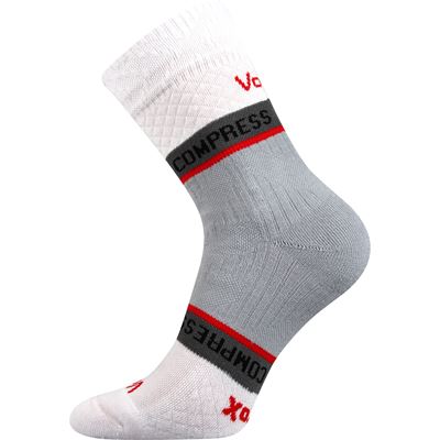 FIXAN sports compression socks, WHITE