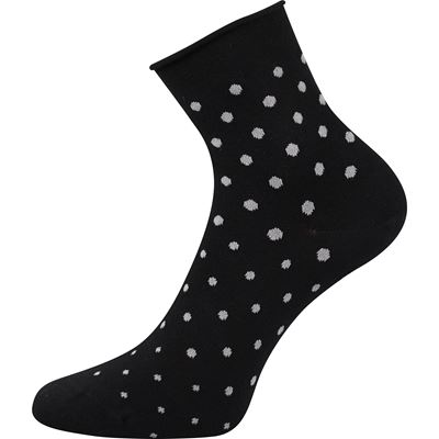 FLAGRAN women's socks with dots BLACK (3 pairs)