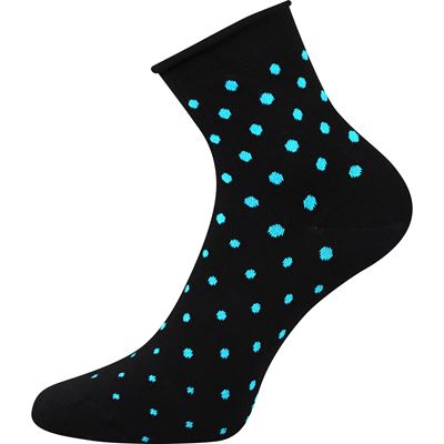 FLAGRAN women's socks with dots BLACK (3 pairs)