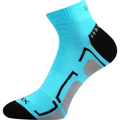 FLASHIK children's sports socks in neon TURQUOISE