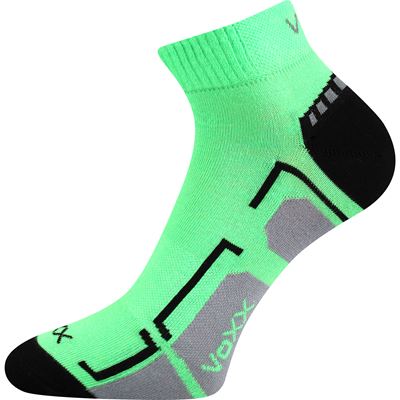FLASHIK children's sports socks in neon GREEN