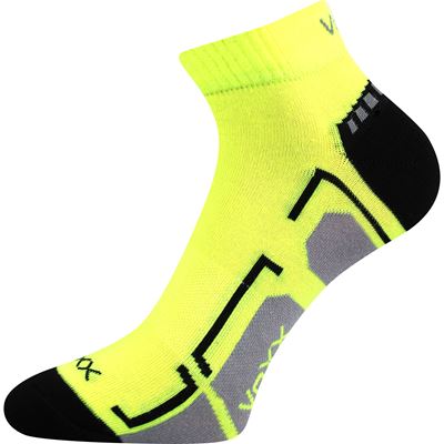FLASHIK children's sports socks in neon YELLOW