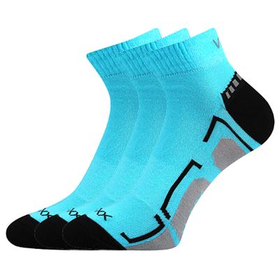FLASHIK children's sports socks in neon TURQUOISE