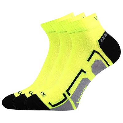 FLASHIK children's sports socks in neon YELLOW
