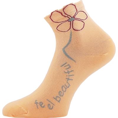 Women's FLEURA cotton socks MIX B (3 pairs) Lonka 127377 2