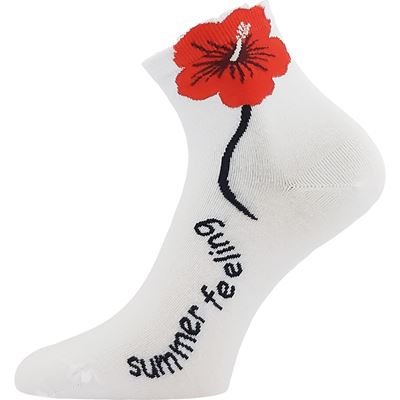 Women's FLEURA cotton socks MIX C (3 pairs) Lonka 127378 2