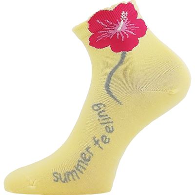 Women's FLEURA cotton socks MIX C (3 pairs) Lonka 127378 4