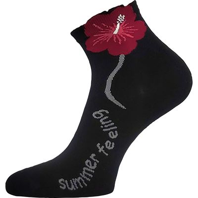 Women's FLEURA cotton socks MIX D (3 pairs) Lonka 127379 2