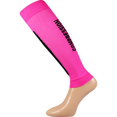 FLEX neon pink compression calf sleeves