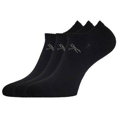 Women's elegant socks FLITANA 01 with rhinestones BLACK Lonka 127328 2