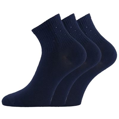 Women's elegant FLITANA 04 socks with rhinestones DARK BLUE Lonka 127335 2