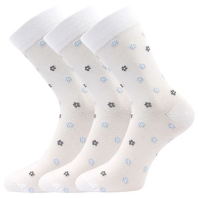 Women's medicine socks FLOWRANA white