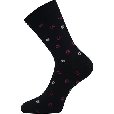 Women's medicine socks FLOWRANA black