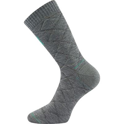 Thick double-layer socks made of merino FORCE with silver ions LIGHT GREY