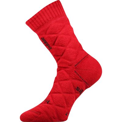 Thick double-layer socks made of merino FORCE with silver ions RED