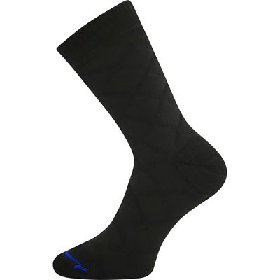 Thick double-layer merino FORCE socks with silver ions BLACK