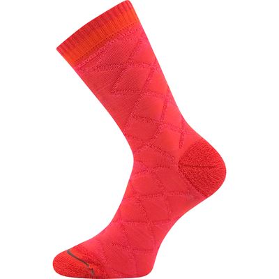 Thick double-layer socks made of merino FORCE with silver ions RED