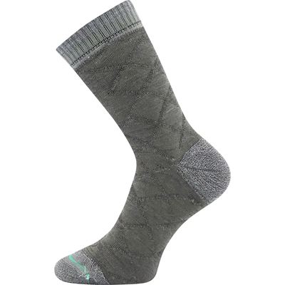 Thick double-layer socks made of merino FORCE with silver ions LIGHT GREY