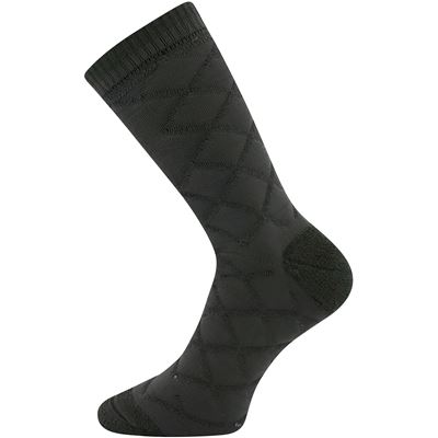 Thick double-layer socks made of merino FORCE with silver ions DARK GREEN