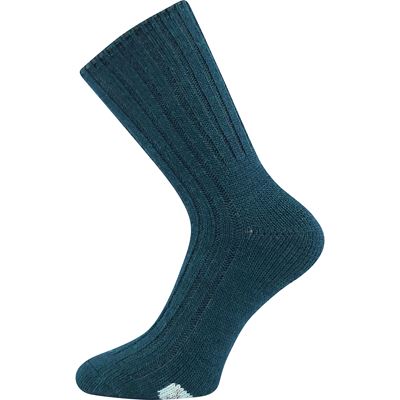 FORDE winter socks with merino and alpaca PETROLEUM