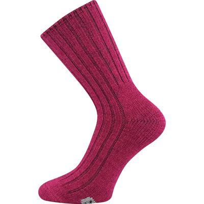 FORDE winter socks with merino and alpaca DARK PINK