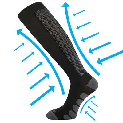 FORMIG black compression knee socks