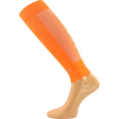 FORMIG neon orange compression calf sleeves