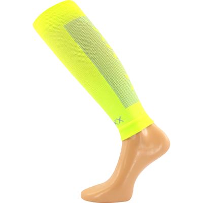 FORMIG neon yellow compression calf sleeves