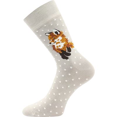 FOXANA women's bamboo socks with FOX design