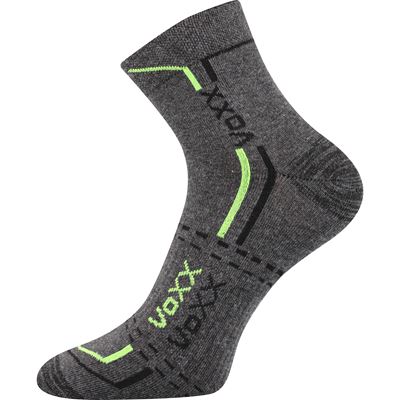 FRANZ 03 dark grey melange cotton sports socks