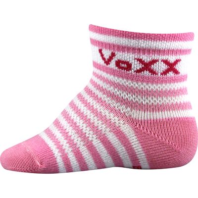 FREDÍČEK striped baby socks for girls (3 pairs)