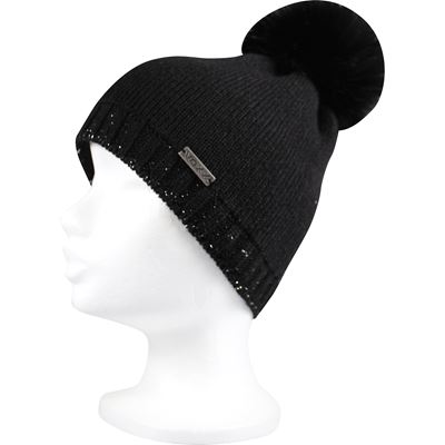 FRONTERA women's knitted hat, black with silver